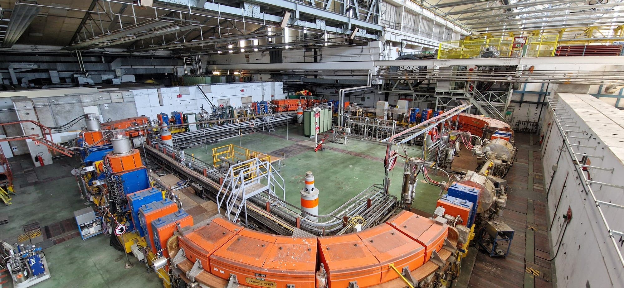The Low Energy Ion Ring accelerator hall at CERN