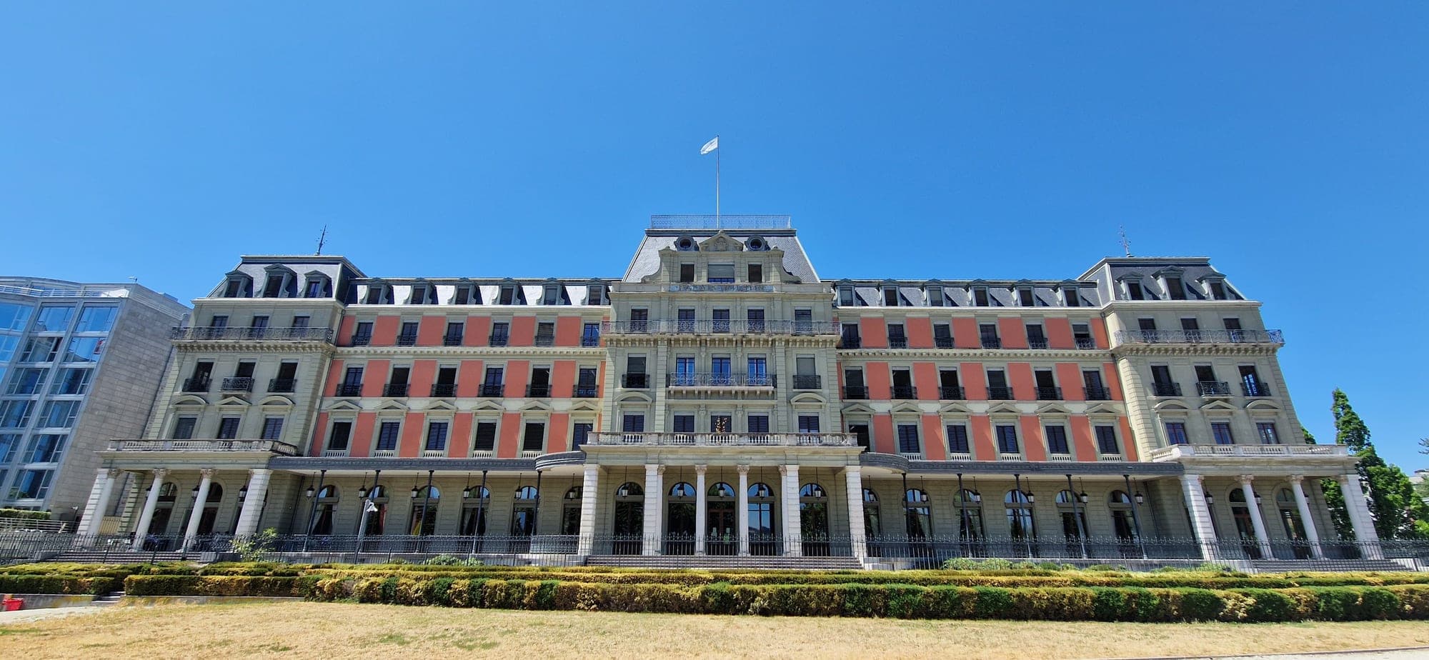 The Palais Wilson on the Geneva lakefront