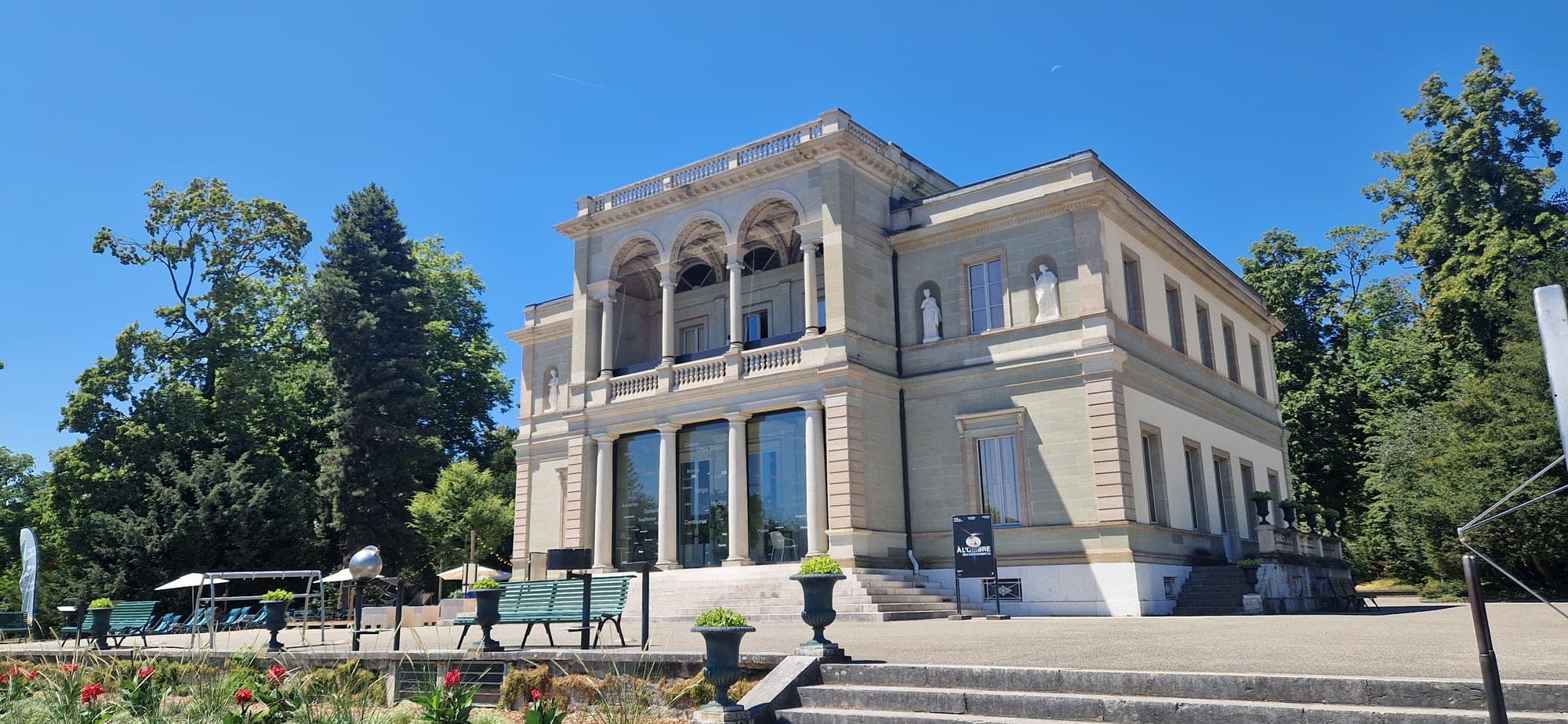 The villa housing the Museum of the History of Science, Geneva